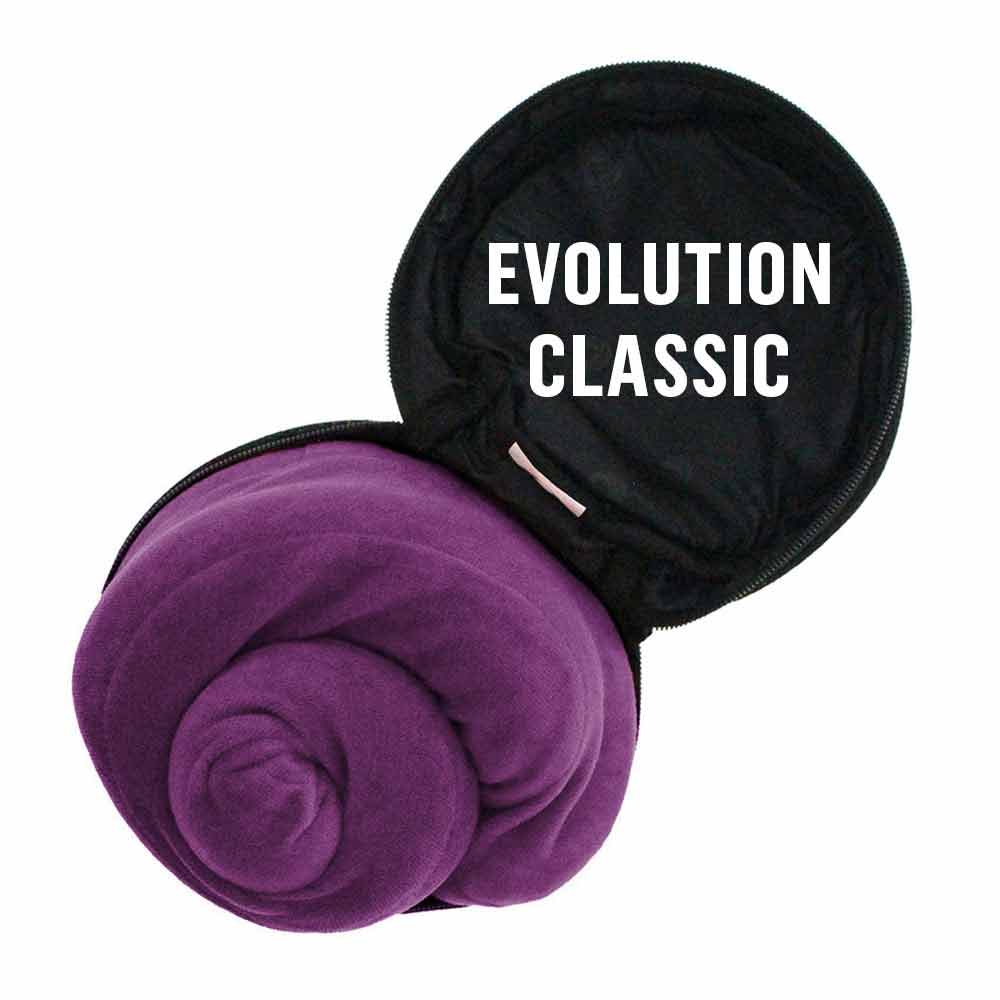 Evolution Travel Pillow Bag with Evolution Classic pillow stored inside