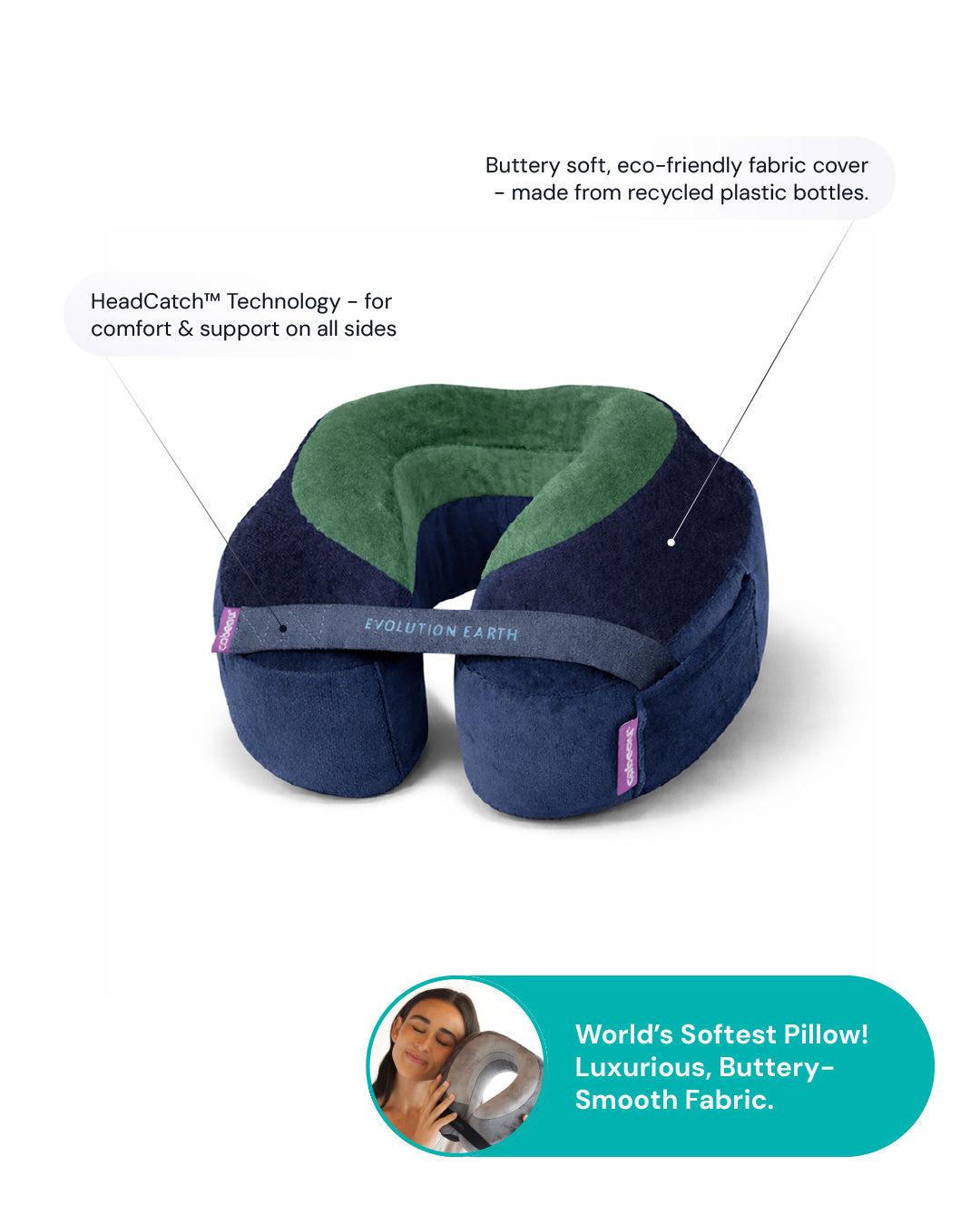 Evolution Earth Deluxe Neck Pillow