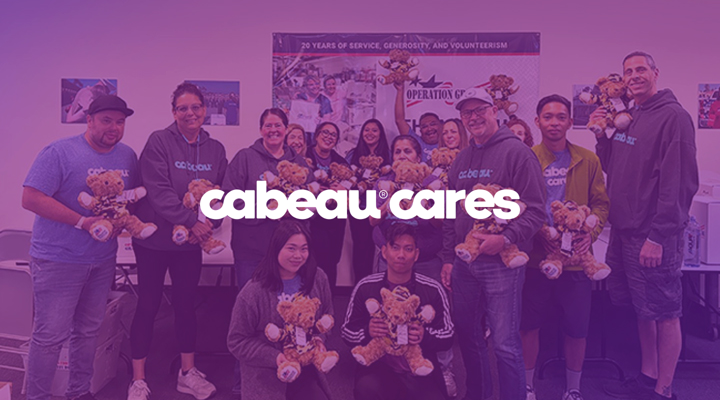 Cabeau team at a charity event for our Cabeau Cares event of the month