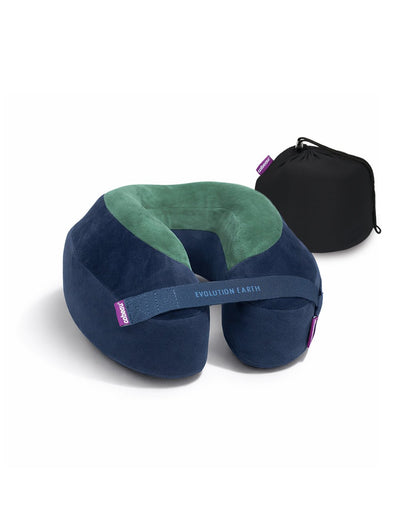 Evolution Earth Deluxe Neck Pillow - Terra (Dark Blue/Green)