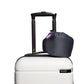Evolution Plus - pillow in travel case and clipped to luggage