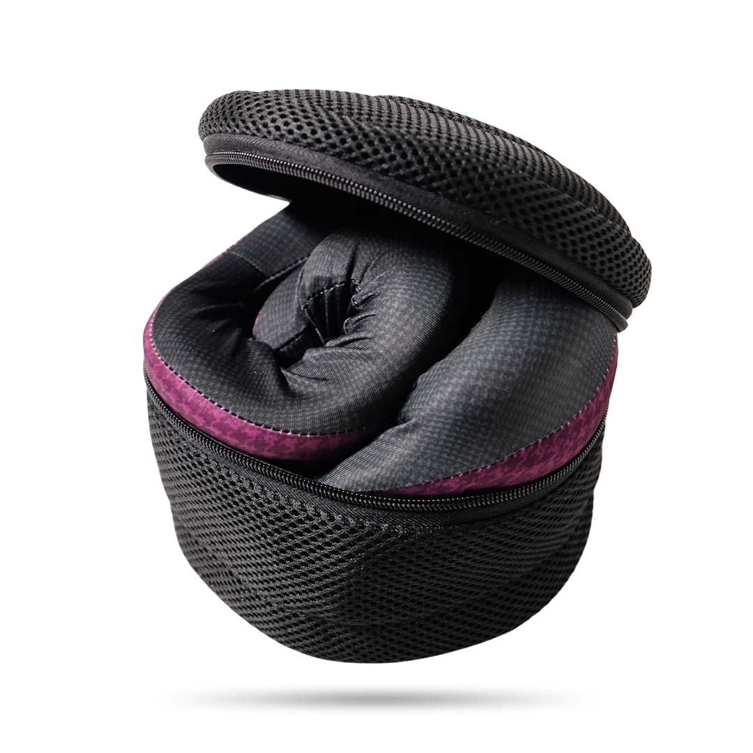 Deluxe Travel Case with Evolution X pillow rolled up